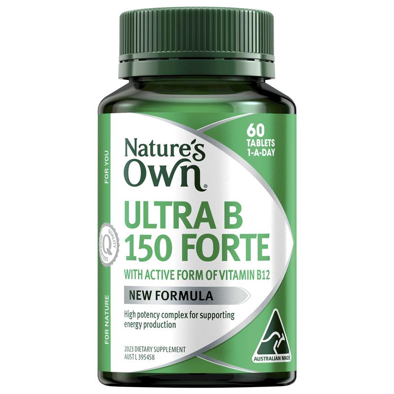 Load image into Gallery viewer, Nature's Own Ultra B 150 Forte 60 Tablets
