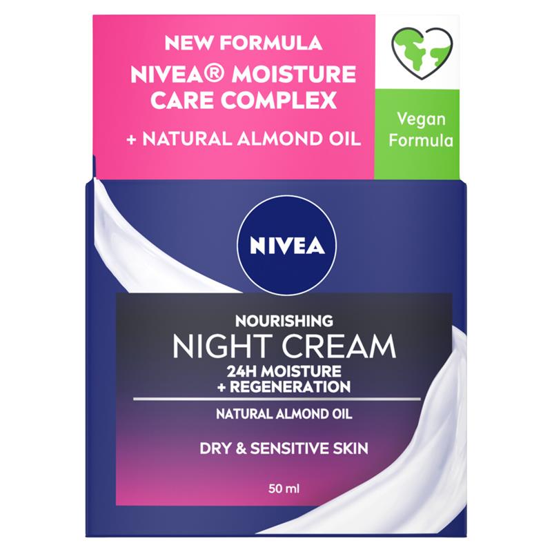 Load image into Gallery viewer, NIVEA Daily Essentials Nourishing Face Moisturiser Night 50ml
