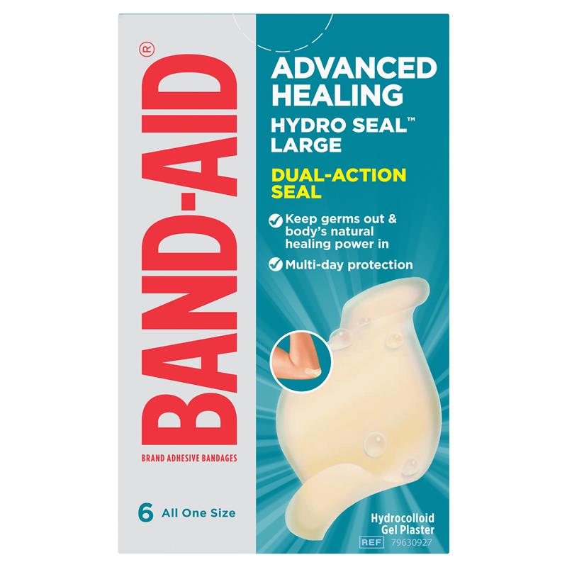 Load image into Gallery viewer, Band-Aid Advanced Healing Hydro Seal Gel Plasters Large 6 Pack
