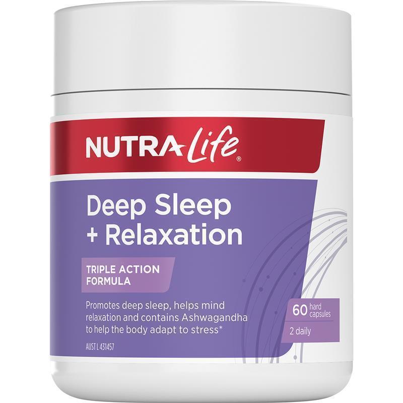 Load image into Gallery viewer, Nutra-Life Deep Sleep+Relaxation 60 Capsules
