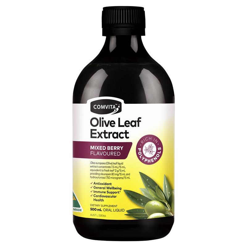 Load image into Gallery viewer, Comvita Olive Leaf Extract Mixed Berry 500mL
