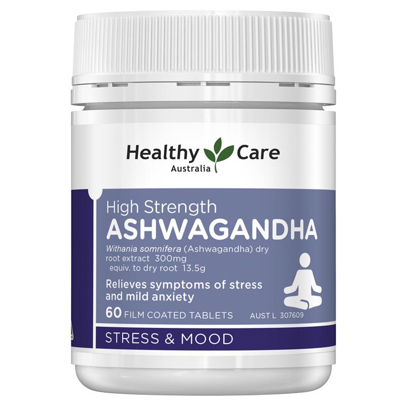 Load image into Gallery viewer, Healthy Care High Strength Ashwagandha 60 Tablets
