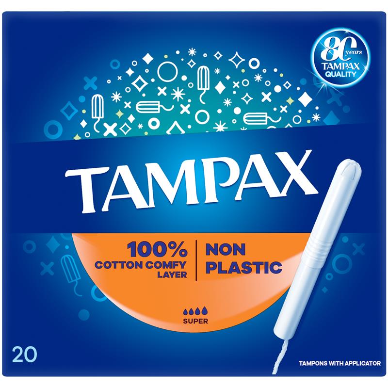Load image into Gallery viewer, Tampax Super Tampons with Applicator 20 Pack
