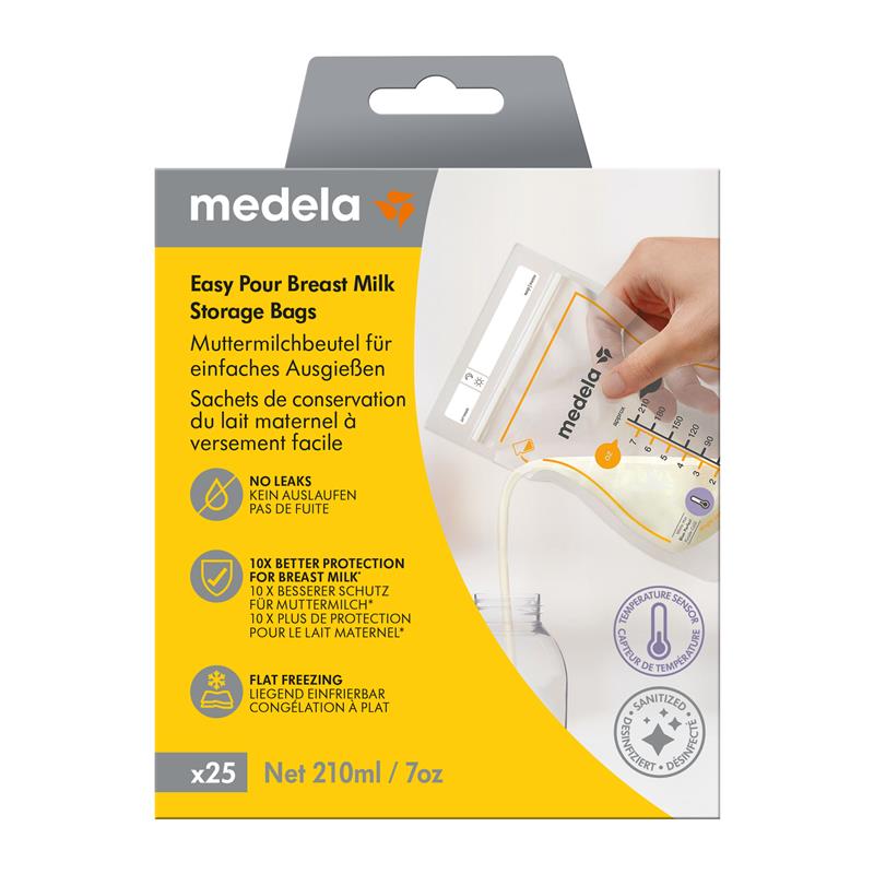 Load image into Gallery viewer, Medela Easy Pour Breast Milk Storage Bags 25 Pack

