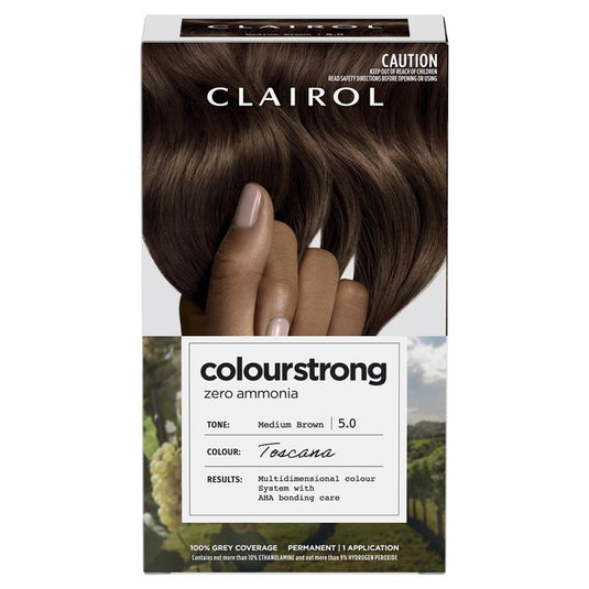 Clairol Colour Strong Kit 5.0 Medium Brown