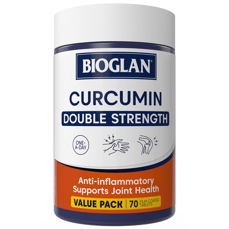 Load image into Gallery viewer, Bioglan Curcumin Double Strength 1200mg 70 Tablets
