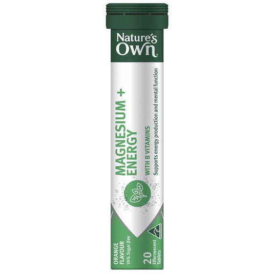 Nature's Own Magnesium + Energy Effervescent 20 Tablets