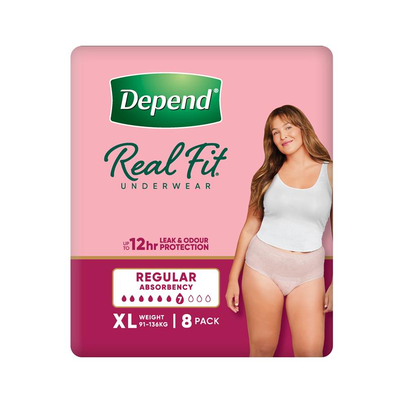 Load image into Gallery viewer, Depend Real Fit Underwear Female Extra Large 8 Pack
