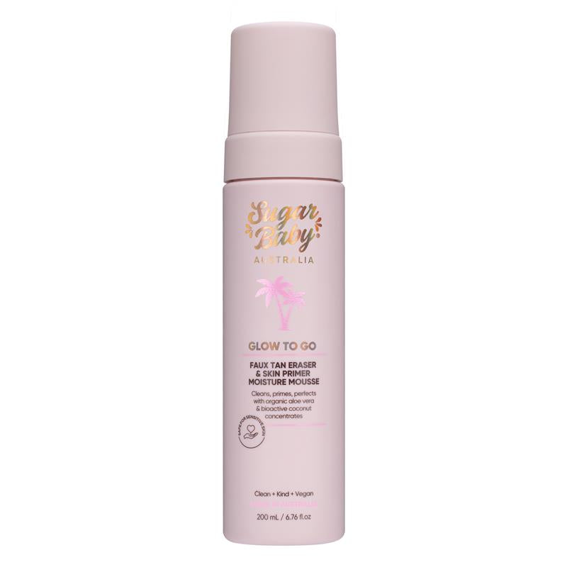 Load image into Gallery viewer, SugarBaby Glow To Go Faux Tan Eraser &amp; Skin Primer Mousse 200ml

