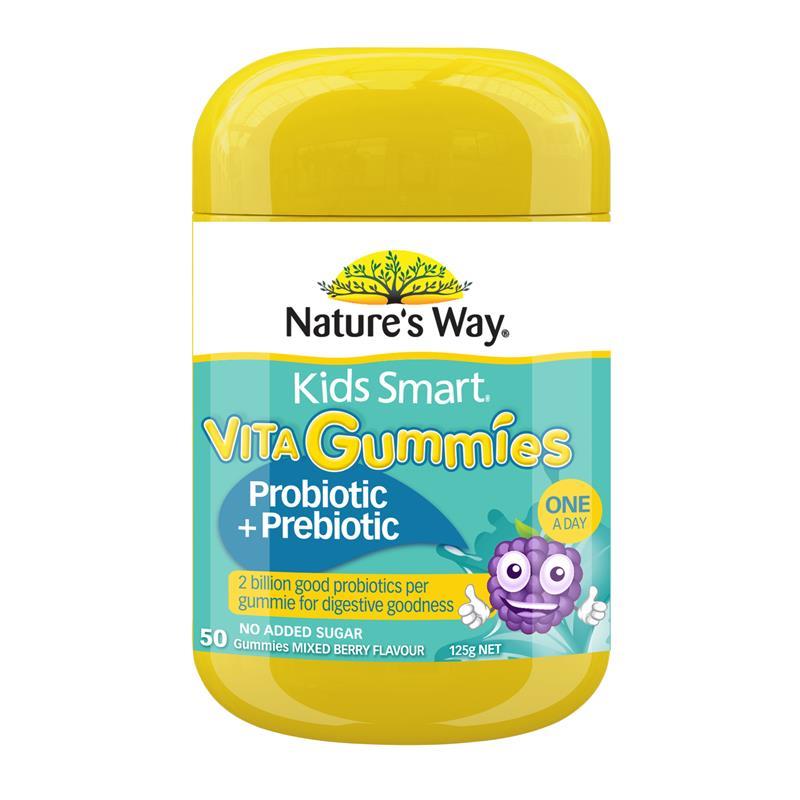 Load image into Gallery viewer, Nature's Way Kids Smart Vita Gummies Probiotic + Prebiotic 50 Pastilles
