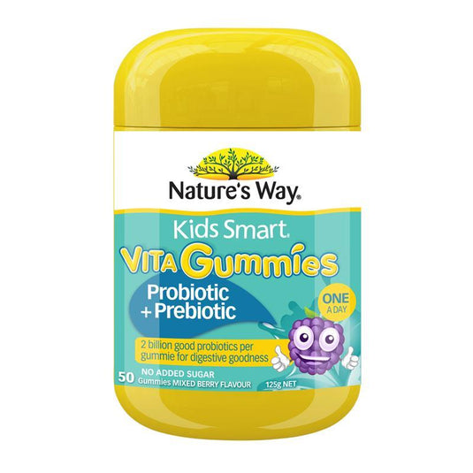 Nature's Way Kids Smart Vita Gummies Probiotic + Prebiotic 50 Pastilles