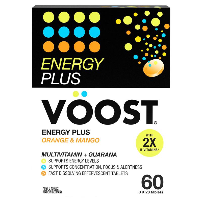 Load image into Gallery viewer, Voost Energy Plus Orange &amp; Mango Effervescent 60 Pack Exclusive Size
