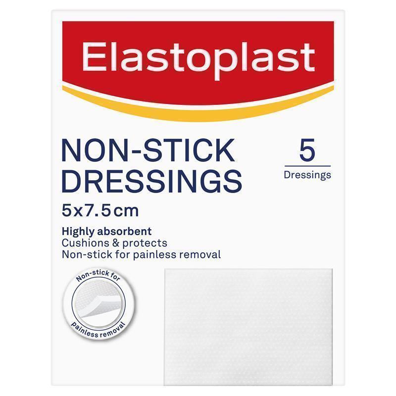 Load image into Gallery viewer, Elastoplast Non-Stick Wound Dressing 7.5cm x 5cm 5 Pack
