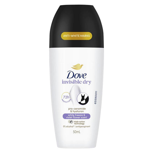 Dove Women Advanced Care Antiperspirant Deodorant 72h Roll On Black & White 50ml