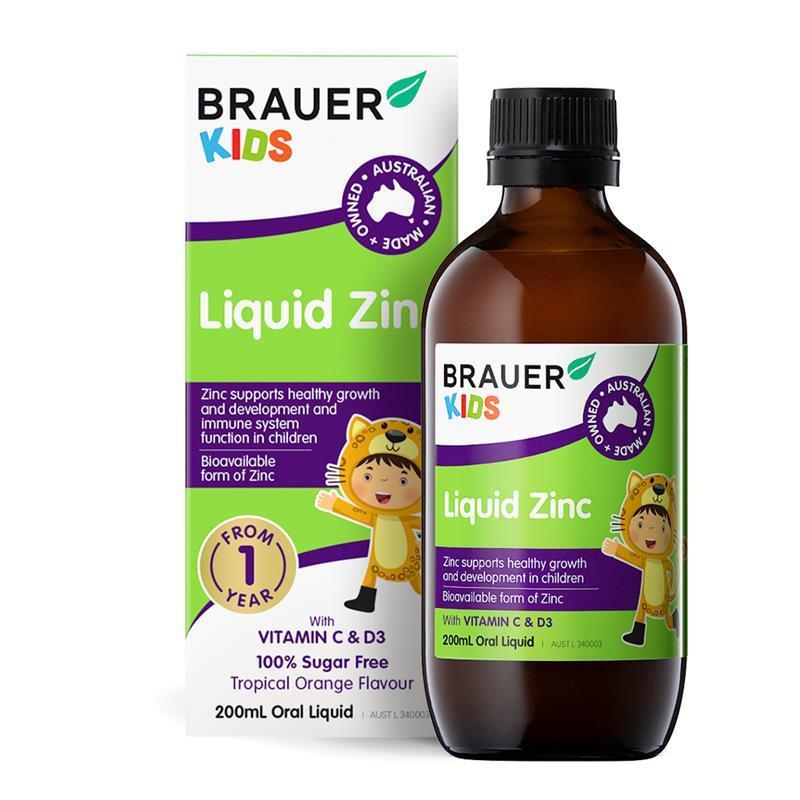 Load image into Gallery viewer, Brauer Kids Liquid Zinc 200ml
