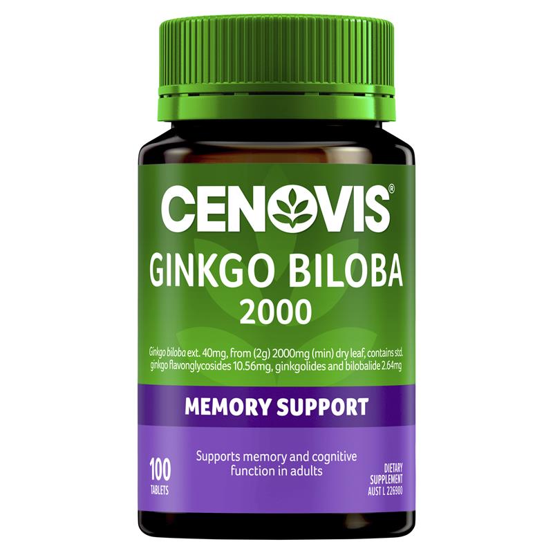 Load image into Gallery viewer, Cenovis Ginkgo Biloba 2000 100 Tablets
