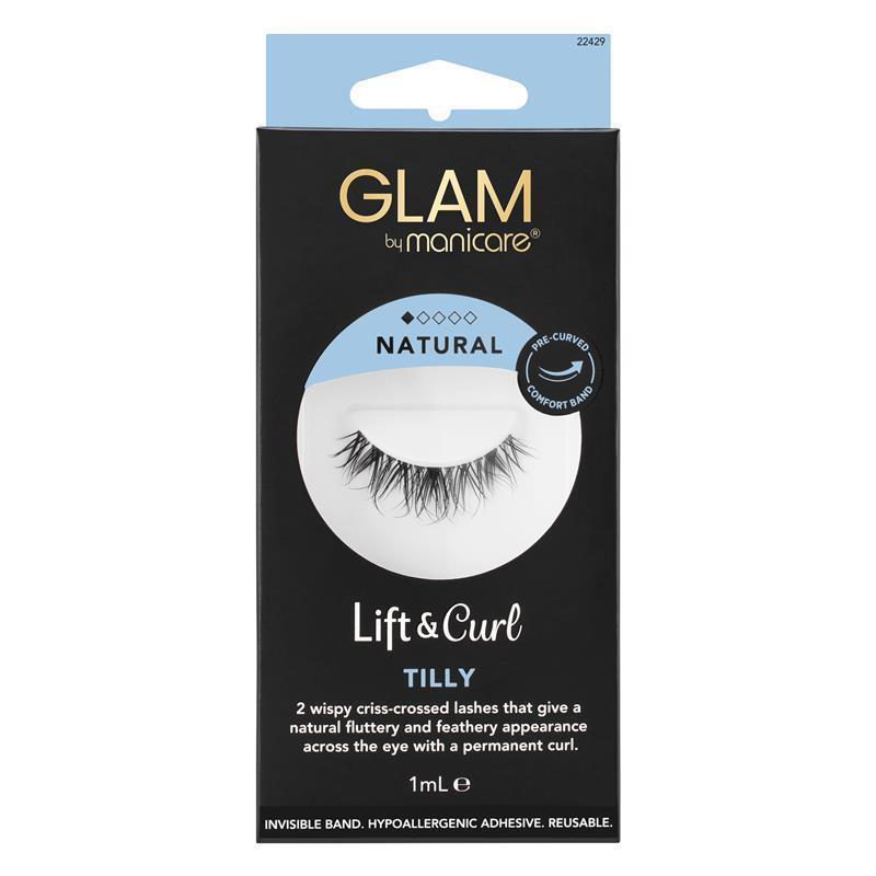 Load image into Gallery viewer, Glam By Manicare Lift &amp; Curl Tilly Lashes Natural
