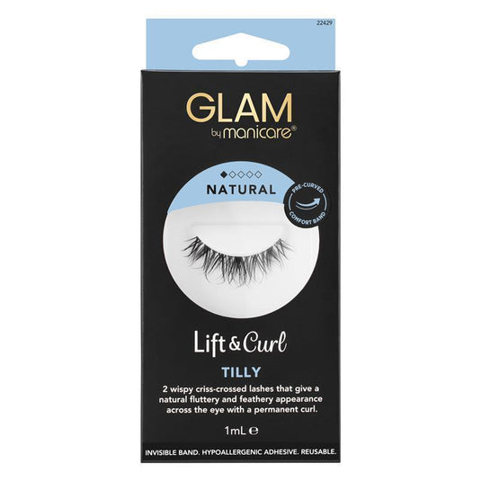 Glam By Manicare Lift & Curl Tilly Lashes Natural