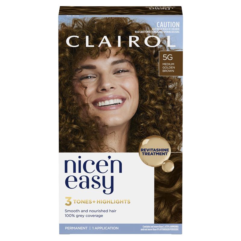 Load image into Gallery viewer, Clairol Nice N Easy 5G Medium Golden Brown Permanent Hair Colour

