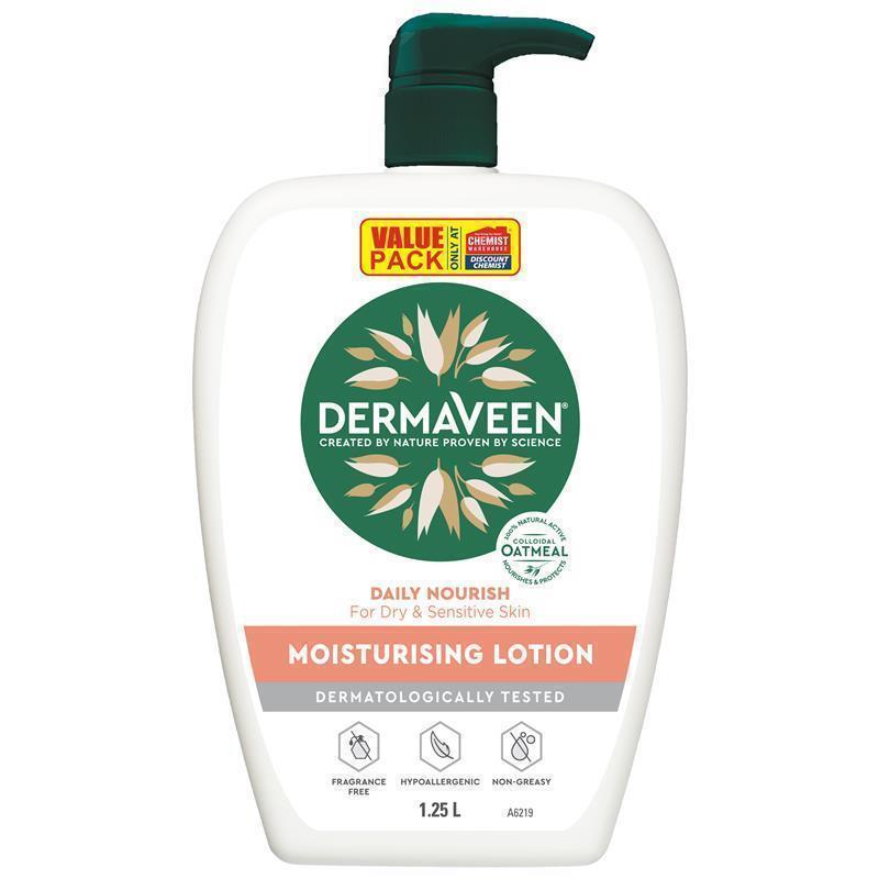Load image into Gallery viewer, DermaVeen Daily Nourish Moisturising Lotion 1.25L Exclusive Size
