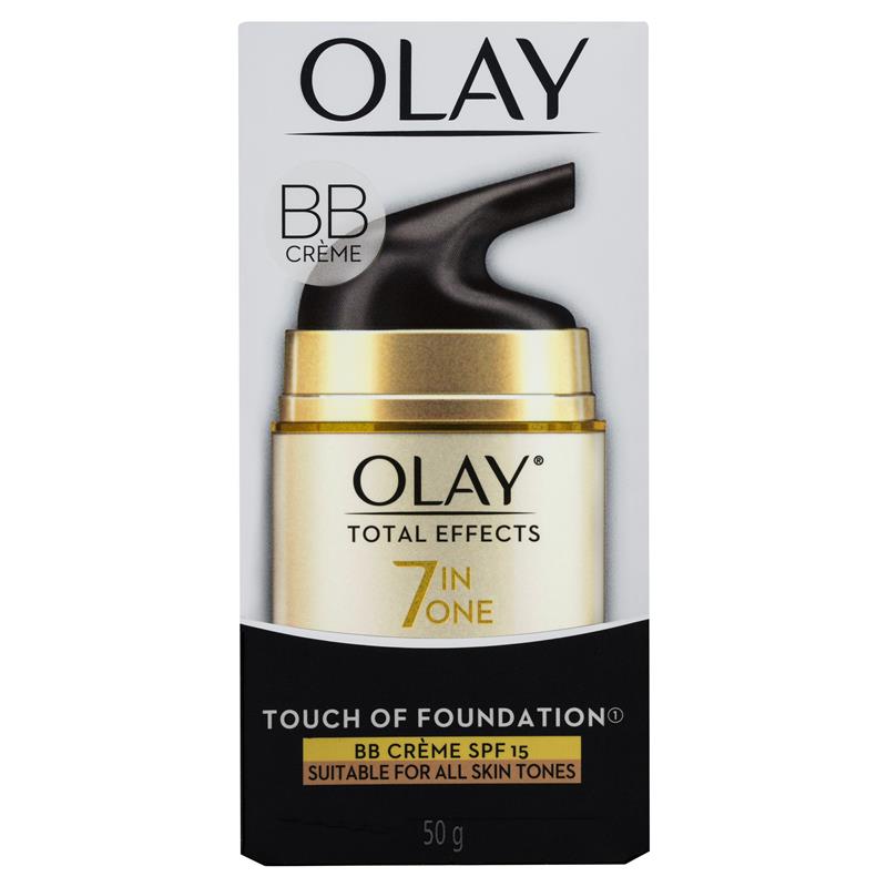 Load image into Gallery viewer, Olay Total Effects 7 in One Touch of Foundation Face Cream BB Crème SPF 15 50g
