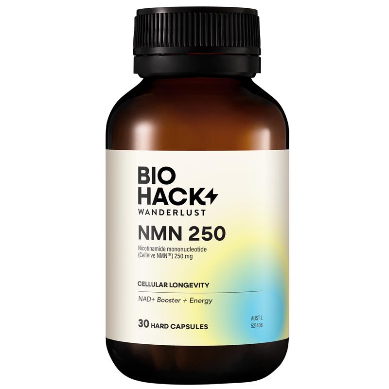 Load image into Gallery viewer, BioHack Wanderlust NMN 250 30 Capsules
