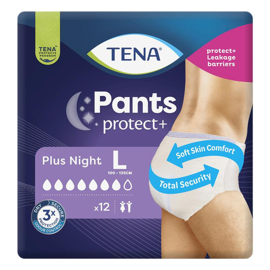 TENA Pants Night Large 12 Pack