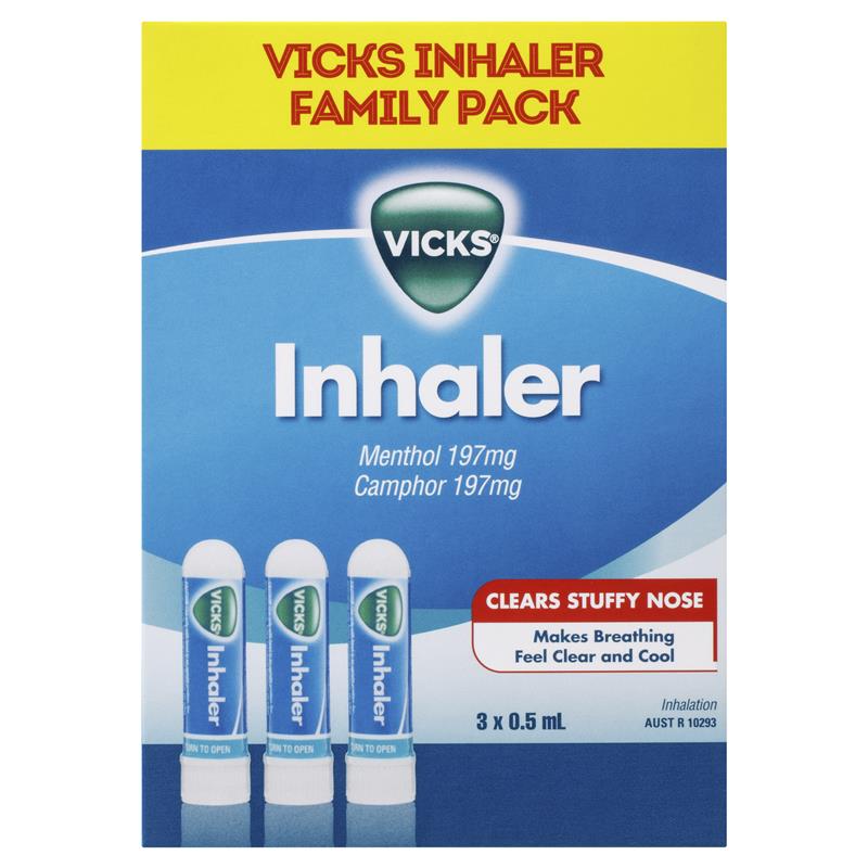 Load image into Gallery viewer, Vicks Inhaler Triple Pack 3 x 0.5mL

