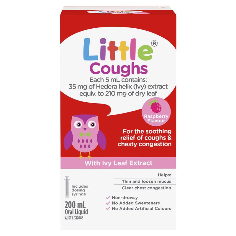 Load image into Gallery viewer, Little Coughs Raspberry 200ml
