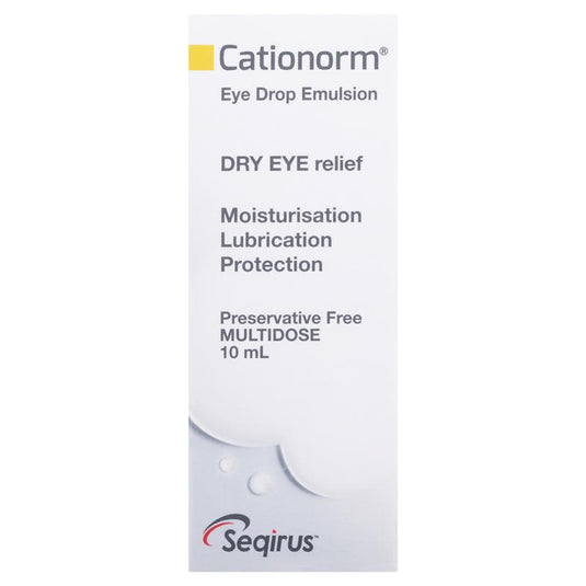 Cationorm Preservative Free Eye Drops 10ml
