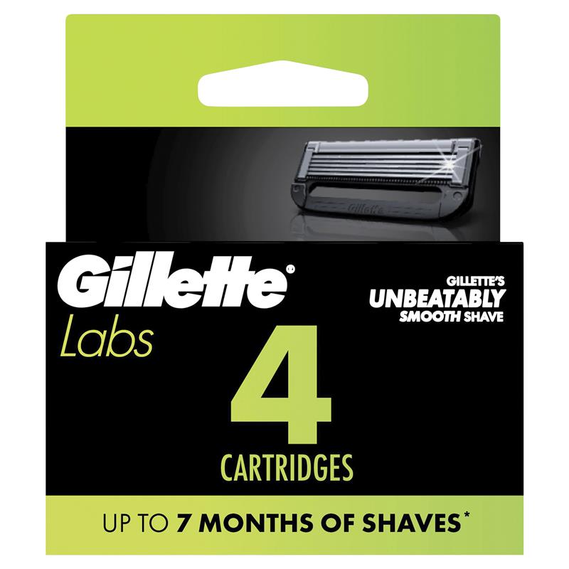 Load image into Gallery viewer, Gillette Labs Razor Blades Cartridges 4 Pack
