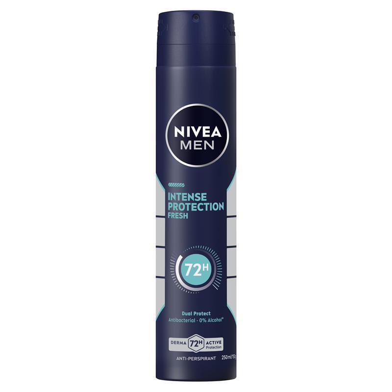 Load image into Gallery viewer, NIVEA MEN Deodorant Aerosol Intense Protection Fresh 250ml
