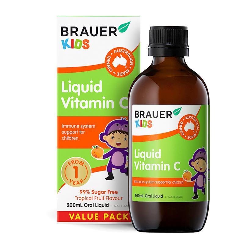 Load image into Gallery viewer, Brauer Kids Liquid Vitamin C 200ml Exclusive Size
