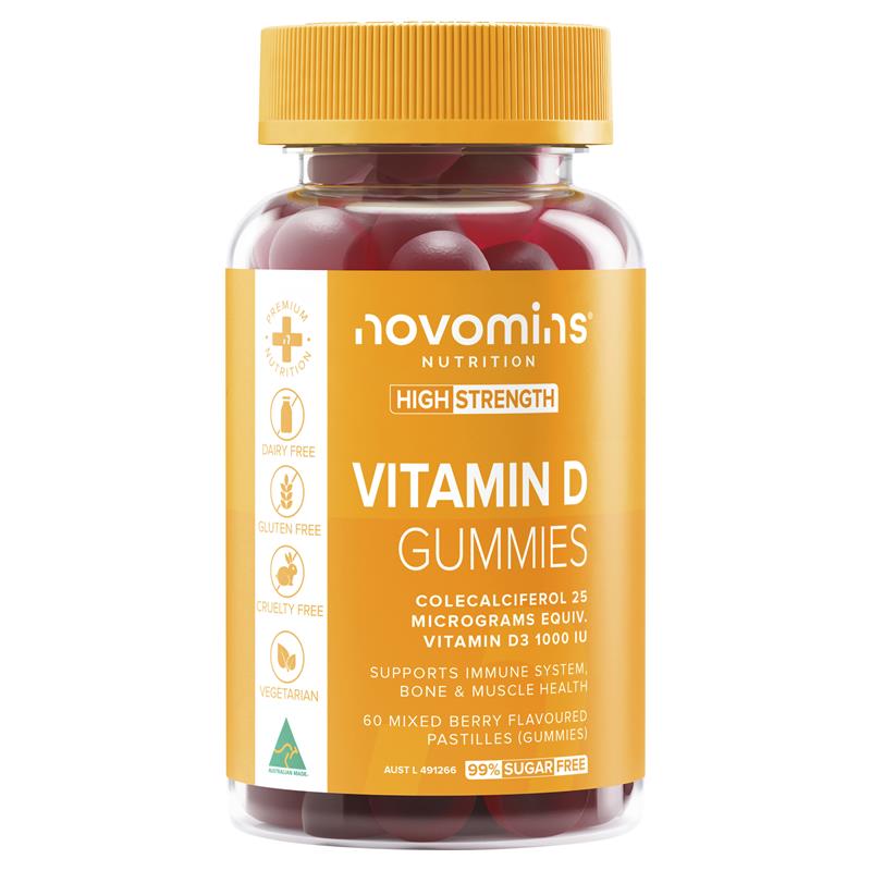 Load image into Gallery viewer, Novomins Vitamin D 60 Gummies NEW

