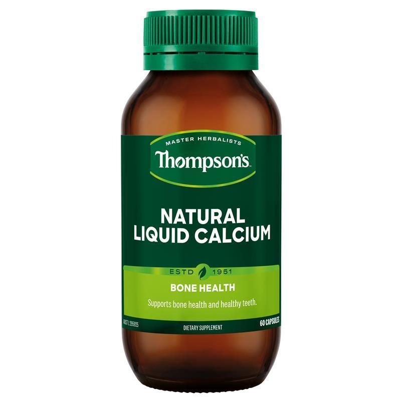 Load image into Gallery viewer, Thompson's Natural Liquid Calcium 60 Capsules
