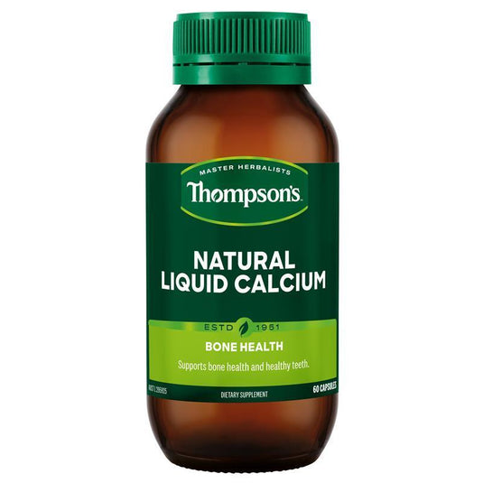 Thompson's Natural Liquid Calcium 60 Capsules