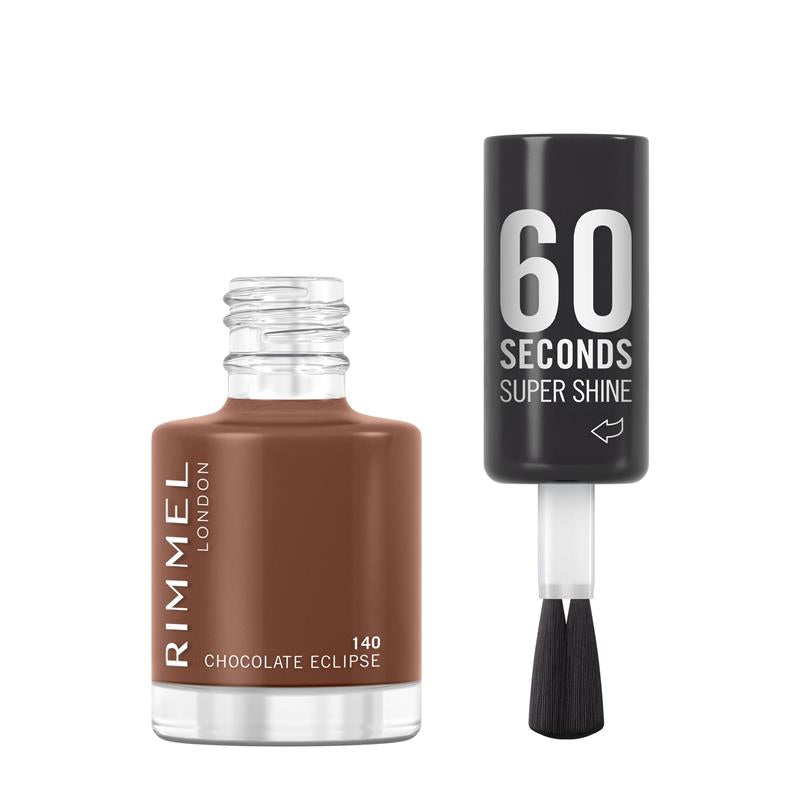 Load image into Gallery viewer, Rimmel 60 Seconds Nail Polish 140 Chocolate Eclipse
