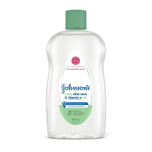 Johnson's Baby Oil with Aloe Vera & Vitamin E 500mL