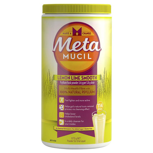 Metamucil Fibre Supplement Lemon Lime Smooth 114 Doses