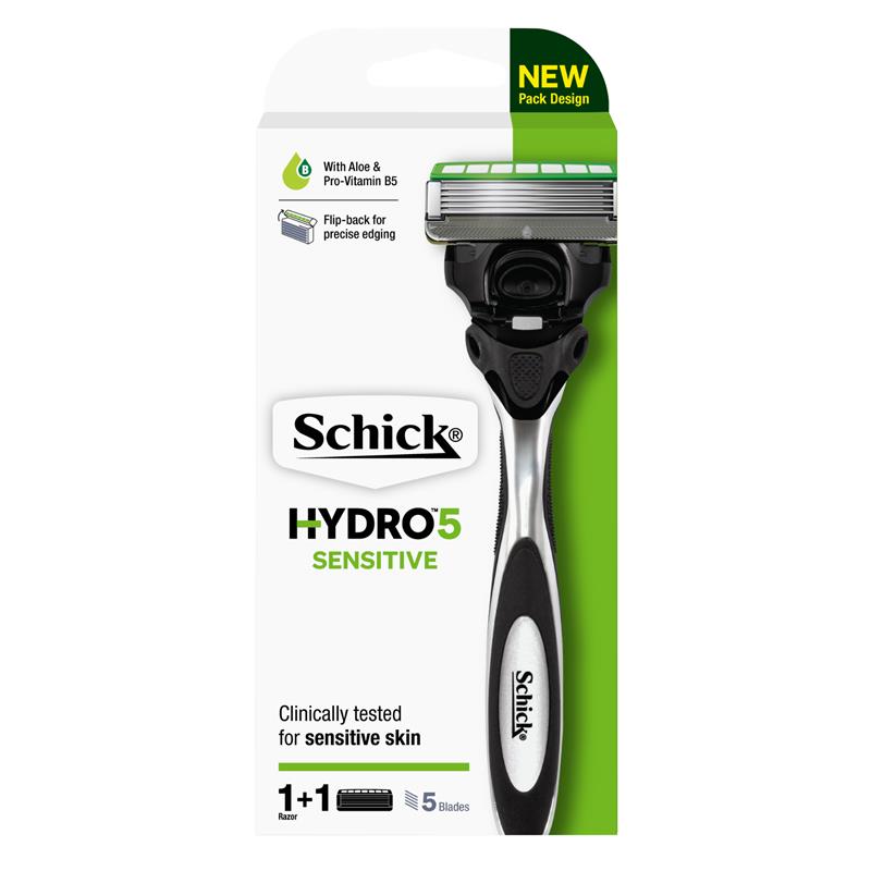 Load image into Gallery viewer, Schick Hydro 5 Sense Sensitive Mens Razor Kit
