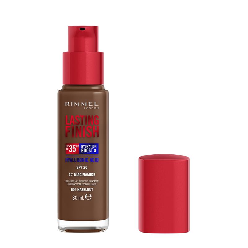Load image into Gallery viewer, Rimmel Lasting Finish 35HR Foundation 605 Hazelnut

