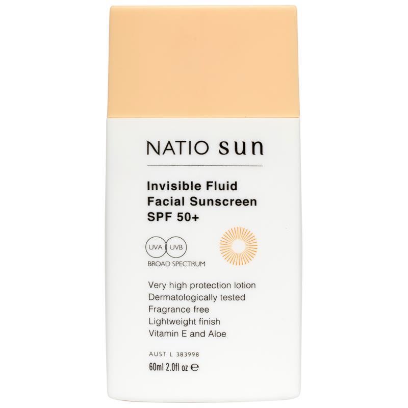 Load image into Gallery viewer, Natio Invisible Face Fluid Sunscreen SPF 50+ 60ml
