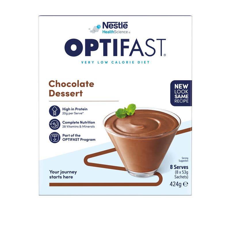 Load image into Gallery viewer, Optifast VLCD Dessert Chocolate 8 x 53g
