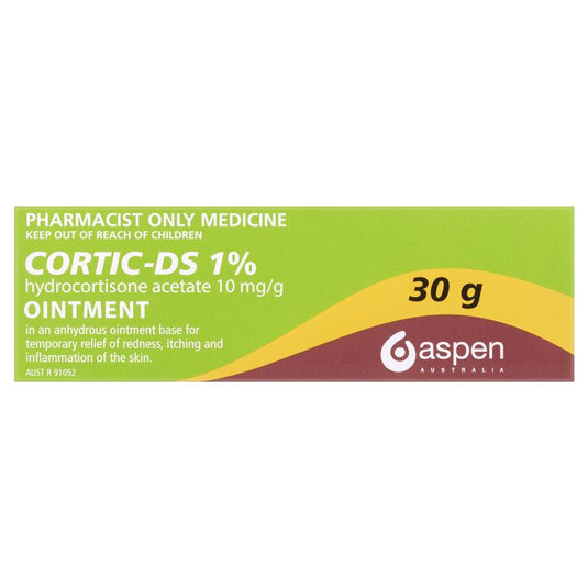 Cortic DS Ointment 1% 30g - Hydrocortisone (S3)