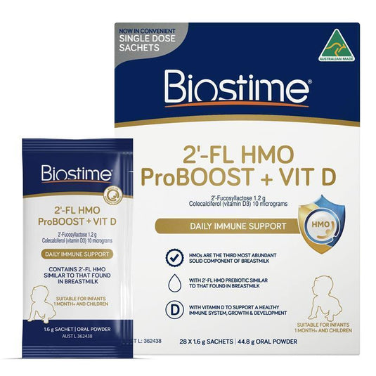 Biostime 2 FL HMO ProBOOST + VIT D 28 x 1.6g Sachets