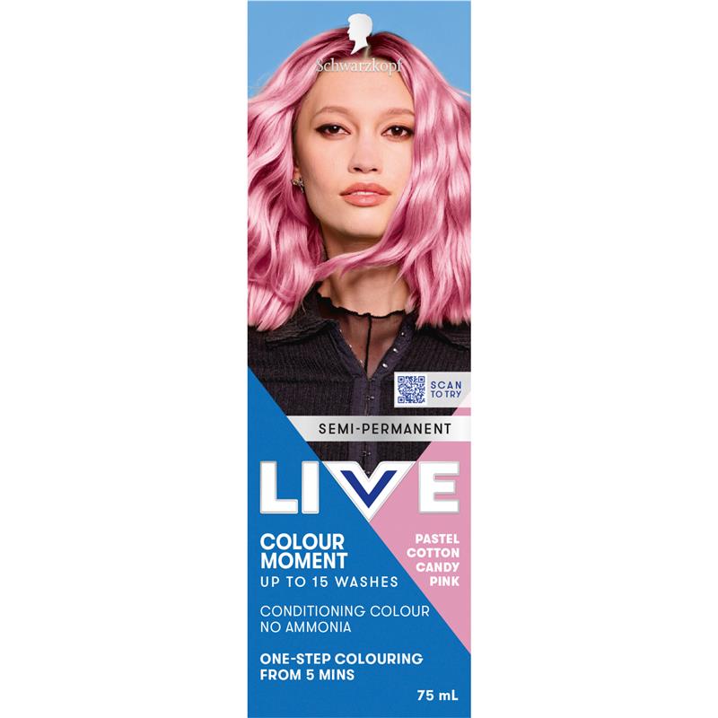 Load image into Gallery viewer, Schwarzkopf Live Colour Pastels Cotton Candy Pink 75ml
