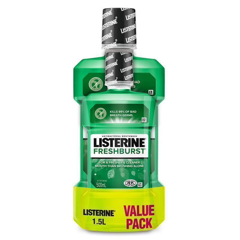 Load image into Gallery viewer, Listerine Freshburst Antibacterial Mouthwash Value Pack 1.5L

