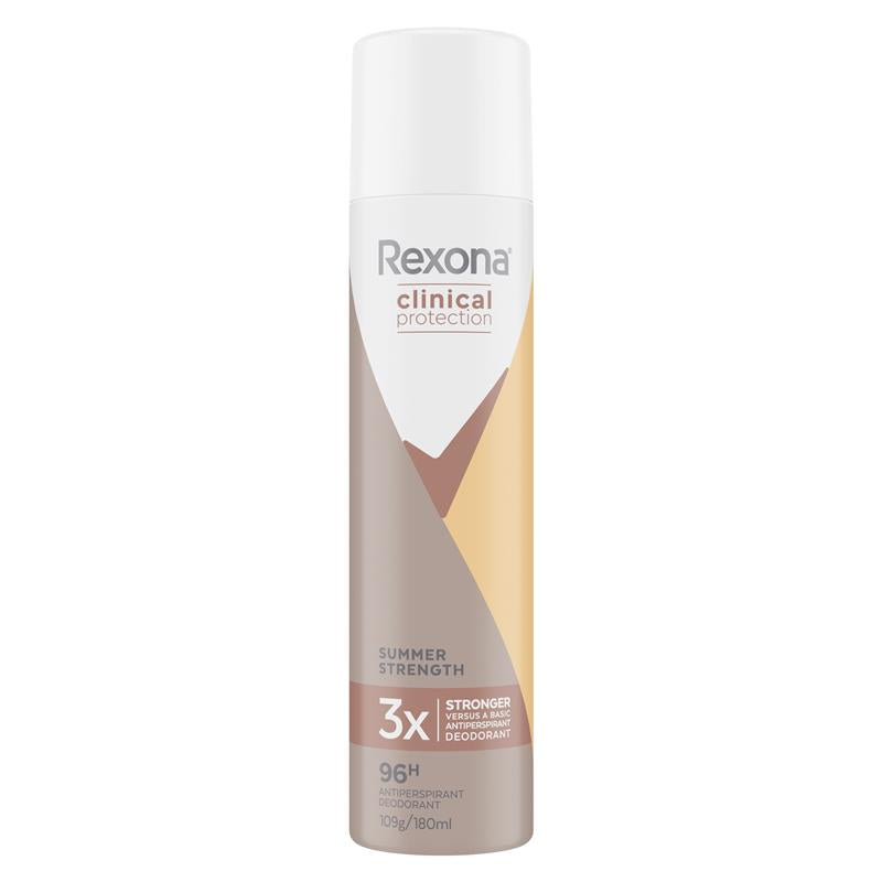 Load image into Gallery viewer, Rexona Women Clinical Protection Antiperspirant Aerosol Summer Strength 180ml
