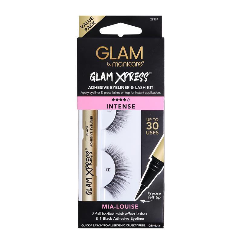 Load image into Gallery viewer, Glam By Manicare Glam Xpress Mia-Louise Adhesive Eyeliner &amp; Lash Kit
