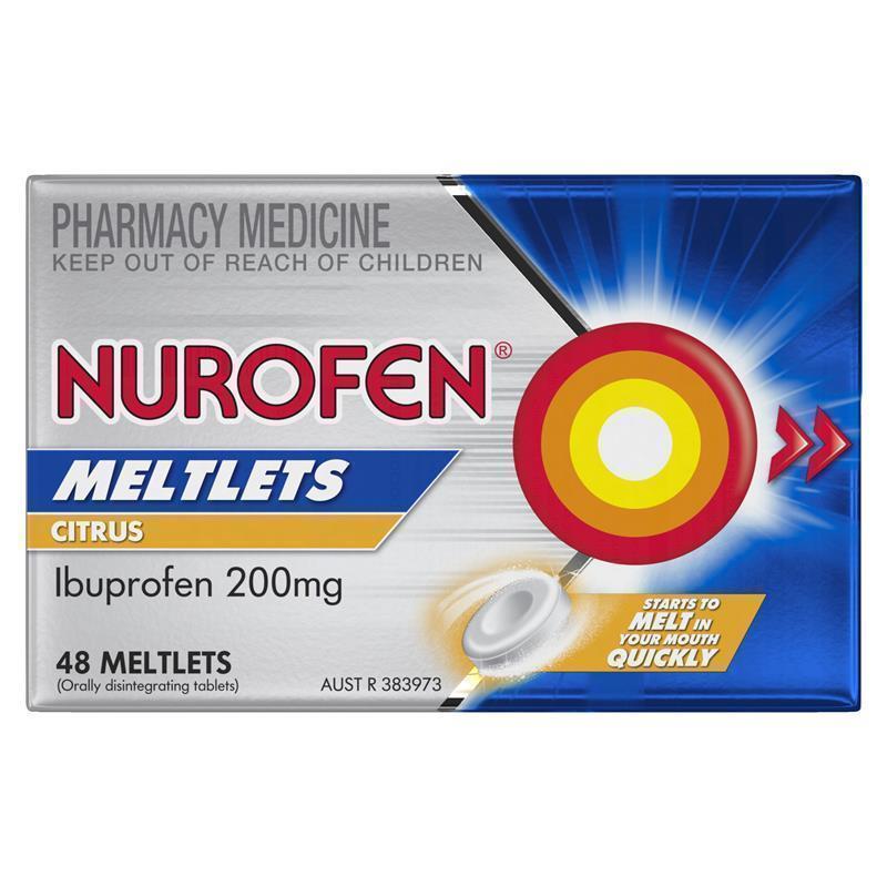Load image into Gallery viewer, Nurofen Meltlets Pain Relief Citrus 200mg Ibuprofen 48 Pack
